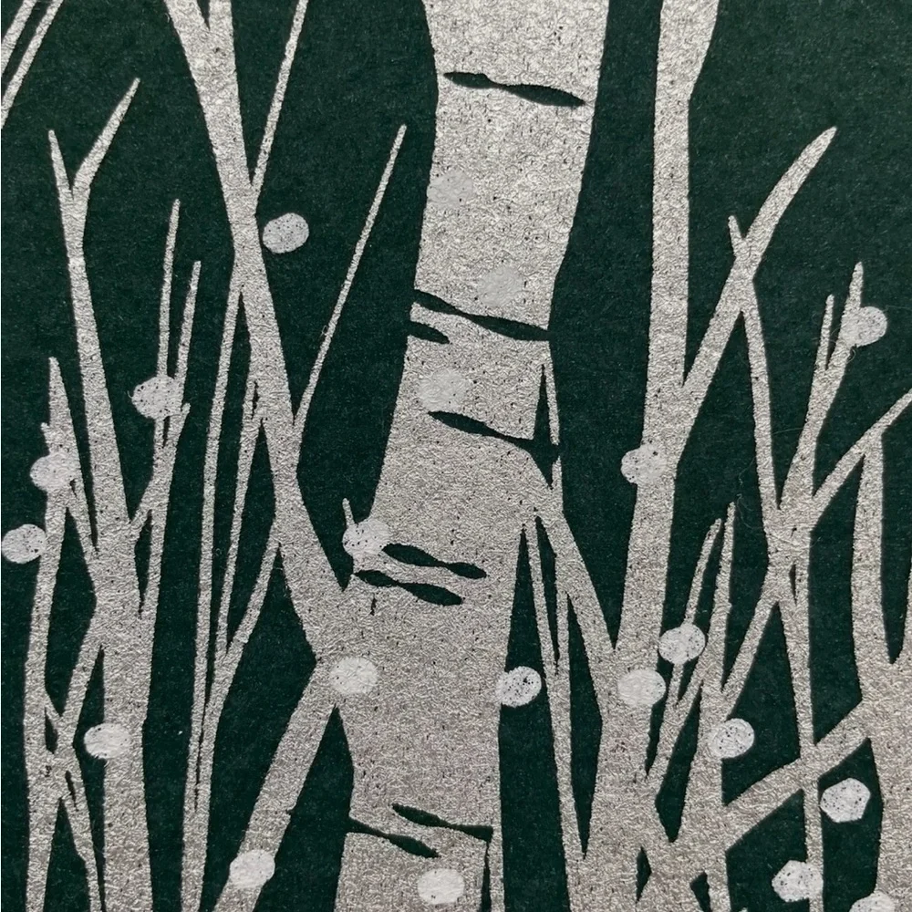 NWOT Wool Easy tote Forest green and silver
Aspens in the snow 
PERFECT NEW - Picture 2 of 6